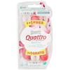 Wilkinson Sword Quattro for Women Sensitive - Rasoio usa e getta, 3 + 1 pz