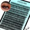 AMZGIRL LASH Cluster di ciglia Wispy 280PCS 50D Estensioni di ciglia 9-16mm Ciglia finte a casa (30D, D-Mix9-16mm)