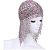 Generico Copricapo elastico da Donna con Perline - Accessorio Vintage Stile Anni '20, Gatsby, Cleopatra e Danza del Ventre, Ideale per Matrimoni, Feste a Tema, Cosplay, Eventi e Spettacoli (Mix Colore)