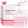 VCTSOF PDRN Pink Salmon Face Serum, 30 Fiale da 1,2 ml con Collagene, Glutatione e Acido Ialuronico, Trattamento Illuminante e Rassodante con Effetto Idratante per una pelle compatta e radiosa.