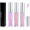 Lishang 3 Colori Set Labello Glitter Rossetto Lunga Durata Rossetto Glitter Lucidalabbra Brillantini Glitterato Liquido Lip Gloss Diamante Metallica Lucida Labbra per Donne Ragazza Trucco Regalo