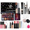 RoseFlower Trousse di Trucchi Set, Kit Trucco Professionale Completocon palette di ombretti, pennello per il trucco, rossetto, lucidalabbra, eyeliner, mascara, fard, trucco per donne da viaggio
