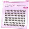 VEYESBEAUTY Ciglia Finte Kit Marroni fai da te Extension Dreamy 10mm | Newbie's Five-Second Ciglia Finte Ciuffetti Naturali e Sottili Ciglia Colorate Lash Clusters Ciuffetti Ciglia Finte