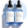 Velaphire GHK-Cu Siero al Rame Peptide con Acido Ialuronico, Anti-Età Idratante per Pelli Secche e Opache, Cura Quotidiana Leggera (2pccs)