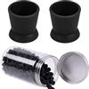 MFUOE 300 contenitori in silicone per inchiostro per tatuaggi, piccoli contenitori per inchiostro per trucco, pigmenti, accessori per sopracciglia, eyeliner, tatuaggi, inchiostro (nero)