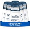 Narta - Deodorante da uomo a sfera - Magnesio Protect 48h invisibile e senza alcool - confezione da 6 x 50 ml