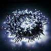 EcoNour Cluster con 1000 LED - 6 ore di luce, 8 luci, alimentazione di rete, impermeabili, per uso interno ed esterno - 1000 LED/lunghezza 10 m, bianco freddo