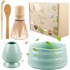 HOMURY Set da Tè Matcha - 5 Pezzi Con Frusta in Bambù - Accessori per Cerimonia del Tè e Scopa