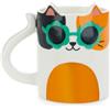 Balvi Mug Cool Cat Calico Caffè dalla personalità felina Ceramica 350 ml