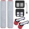 YUEYEE H15 Pro Accessori per Dreame H12 Pro FlexReach/H15 Pro/H15 Mix/H15S | H15 Pro FoamWash/H12 Pro Flex Lite/T12 Bagnato e Asciutto Ricambi 5 Pezzi Set di Accessori Inclusi 2 Rulli,2 Filtro