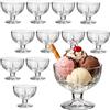 Generico Set 6/12 Coppe Gelato in Vetro 270 ml - Coppette Dessert Eleganti, Coppe per Gelato, Macedonia e Dolci - Vetro Resistente Lavabile in Lavastoviglie, Ideali per Casa e Ristoranti (12) -121200