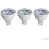 NUOXIN 3 Pezzi MR16 LED Lampadina 6W GU5.3 LED Light, 60W MR16 Halogen Light Equivalent, Bianca Fredda 6000k MR16 LED Spotlight, 600 Lumen Non dimmerabile AC 220v