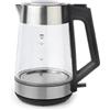 Salter Bollitore in vetro con LED cangiante 1,7 L | 2200 W, ebollizione rapida, materiali senza BPA, filtro anticalcare rimovibile, coperchio a ribalta, base girevole a 360°