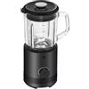 WMF Minis Frullatore da cucina 0,8 l, frullatore da 400 Watt, frullatore in acciaio inox Cromargan, piccolo con brocca di vetro, 5 velocità, funzione pulsante, perfetto per 1-2 porzioni, nero