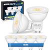 QOJUX Lampadine GU10 Led Bianco Neutro, 5W 800LM Classe C, Equivalente a 80W Lampada Alogena, Angolo Di Emissione 38°, 4000K Lampadina Gu10 A Risparmio Energetico, Non Dimmerabile, 6 Pezzi