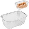 Vuggdt Cestello scolapasta rettangolare in acciaio inox, cestino quadrato profondo per frittura, scolapasta a rete fine, filtro a rete fine, setaccio per alimenti, frutta e verdura