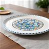 Generico Piatto Piano Decorativo in Ceramica Tunisina, Dipinto a Mano per Portate Eleganti 1401241400 Marocco Turchia Etnico del Mondo
