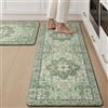 GENIMO Tappetini da cucina 2 pezzi, Antiscivolo PVC, 40x150+40x75cm | Antiscivolo Impermeabile Tappeti da Cucina，Antiaffaticamento, Facile Pulizia, Cucina, Lavello, Corridoio