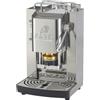FABER COFFEE MACHINES | Deluxe 3.0 | Macchina Caffè ESE 44mm con Elettrovalvola, Portacialda Estraibile, Tanica Vetro 1L e Pressacialde in ottone regolabile (Inox Glossy, CROMO)