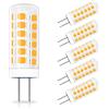 ZHENMING 220V-240V AC G4 LED Mini Lampadina di Vetro Corto 2W Bianco Caldo 3000K Sostituisce 20W Lampada Alogena Non Dimmerabile (non bassa tensione 12V), 5 pezzi