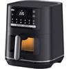 Braun MultiFry 5 - Friggitrice ad Aria 6L, 20 Programmi, 2000W, Nero Opaco | Cottura Senza Olio, Finestra di Controllo, Temperatura 80-220°C, Cestello in Ceramica Senza PFAS, Facile da Pulire, HF5075IBK