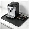Grolibyre Tappetino in silicone per macchina da caffè, 50 x 40 cm, piatto | Con bordo con gommini, impermeabile, antiscivolo, adatto per Philips, De'Longhi, Ninja, Nespresso