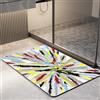 Z·Bling Tappetino Bagno Diatomite 70x130cm,Tappetino Doccia Assorbente Antiscivolo,Tappeto Bagno Assorbente,Tappeto Scendi Doccia,Motivo Geometrico 74