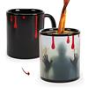 MUGKISS Tazza per Halloween, 11 oz Walking Dead, tazza sensibile al calore, Horror Ghost Walking Spooky, idea regalo per Natale e compleanno.
