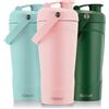 Autsel Shaker Proteine 750ml in Acciaio Inox, Bottiglia Sportiva Isolante & Etanche, Ideale per Frullati Proteici e Sostituti del Pasto, Senza BPA