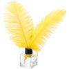 PATIKIL 30 Pz Piume Struzzo Naturali Ingrosso 8-10 Pollici 20-25 cm Giallo | Grandi Piume Struzzo, per Artigianato Decorazione Casa Matrimonio Festa Vaso Decorativo