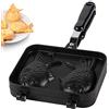 Segutage Taiyaki Bakeware, Forma di Pesce Waffle Padella, Doppio Antiaderente Stampo in Acciaio Inossidabile per Casa Cucina