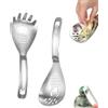 FRSADW 5 in 1 Egg Separator for Raw Eggs, Kitchen Tool Multifunctional Cooking Spoon, Egg Yolk Separator, Grater Plate, Bottle Opener & Slotted Spoon Stainless Steel Kitchen (A+B)