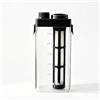 Kilimazart Macchina da caffè Cold Brew con filtro aggiornato, forma rettangolare, portatile a prova di perdite (nero, 1100, millilitri)