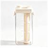 Kilimazart Macchina da caffè Cold Brew con filtro aggiornato, forma rettangolare, portatile, a prova di perdite (bianco, 1100, millilitri)