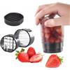 Generico Coppa Affettatrice Per Frutta | Tazza Affetta Frutta per Fragole - Strumento Sfila Grappoli Multiuso per Uova Carote Cetrioli Kiwi