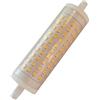 QLEE Lampadina LED R7s 118 mm dimmerabile J 118 15 W 220V 1500 lm luce da pavimento tipo J ricambio per faretto al tungsteno 150 W luce morbida Ceramica 3000k Warm Light