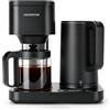 Aigostar Macchina Caffè e Bollitore Elettrico 2 in 1,1600W, per 8 Tazze,Nero
