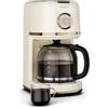 KLARSTEIN Victoria Macchina per caffè a filtro - Macchina del caffè dal design retrò, 1,5 L per un massimo di 12 tazze, funzione di mantenimento calore, sistema antigoccia, spegnimento automatico