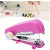Tnfeeon Macchina da Cucire Manuale Portatile, Leggera e Tascabile, Acciaio Inossidabile e Plastica, Rosa, Ideale per Uso Domestico e Viaggio