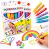 Anguxer Popcorn Pens, Penna 3D Puffy, 12 Pezzi in 6 Colori per Disegno Creativo | Penne gonfiabili ad effetto rilievo per biglietti, album, disegni, graffiti e progetti creativi fai da te