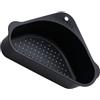 Gatuida Cestello Triangolare per Lavello in Acciaio Inox Nero | Capacità Ampia, Antiruggine, per Scolatura e Lavaggio Ingredienti, Mantiene Frutta e Verdura Asciutte