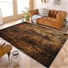 Generic Tappeto Moderno e Morbido per Soggiorno 160x230 cm Ruggine Industriale Retrò Fondo Antiscivolo, Lavabile Fino a 30 Gradi, Ingresso Interno, Marrone Tappeti per Grandi Dimensioni