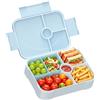 LEIKEEGO Contenitore per il pranzo per bambini con scomparti, a prova di perdite, per la scuola, l'asilo (blu)