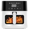 SMART-J Friggitrice ad Aria 5L Easy Nera M807DT, 1200W, Digitale | Digitale con 7 Programmi Preimpostati, Temperatura 80-200°