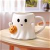 Wvu & Wvo Halloween Ghost-Coffee Mug - Tazza in ceramica, 440 l, colore | Design Ghostface, simpatico fantasmi dei cartoni animati, tazza a forma di fantasma, regalo di Halloween