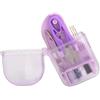 Beufee Kit da Cucito, Kit da Cucito Piccolo Kit da Cucito da Viaggio Mini Kit da Cucito Box con Scatola di Immagazzinaggio Forbici da Cucire Filo Pinzette Aghi da Cucito(Viola)