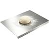 Peelanmall Tagliere in acciaio inox, 30 x 40 cm, per cucinare, cuocere il pane, piastra da cucina con bordo per carne, verdure, per cucina e bar