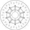 Brembo Disco Freno Moto Fisso Anteriore Brembo Serie Oro 285 mm 68B