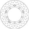 Brembo Disco Freno Moto Flottante Anteriore Brembo Serie Oro 267 mm