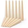 Sieral Pioli in legno per sedie in canna da canna, forniture per riparazioni in vimini per tessitura di sedie (12 pezzi)
